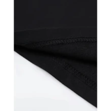 Women'S Motivational Entomologist V-Neck T-Shirt - Teamwork & Empowerment Design With "Anything Is Possible When You Work As A Team" Print, Casual Tropical Style, All-Season Wear, Black With White Lettering, Workplace Clothing | Empowering Message Shirt | Comfortable Fit - 黑色 - 查看 4