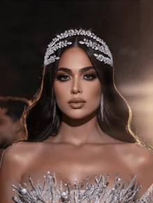 1pc Handmade Luxury Bridal Headband With Crystal Chain, Women's Fashion Charm Headpiece For Wedding, Party, Celebration, Holiday Gift Valentine's Day Accessories