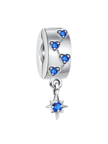 1 buc la modă 925 Sterling Silver Sun, Moon și Stele pandantiv cu două capete pentru brățări de femei brățări brățări DIY bijuterii confecționare și ținută zilnică asortată bijuterii decorare pentru fete înapoi la școală