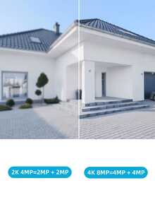 YOOSEE IP66 Wi-Fi Security Camera With Dual Lens And 360° View By Motion Detection. - 玫瑰 - 查看 8