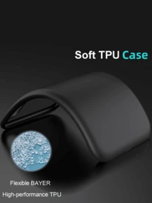 2 件适用于 Galaxy 手机壳，时尚纤薄液态硅胶全身保护套适用于 Galaxy 手机壳，黑色手机壳防指纹保护保险杠磨砂盖（黑色）