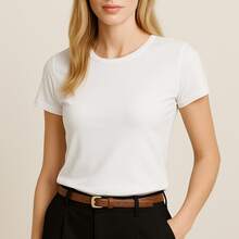 Women T-Shirts - 白,酒,紅 - 查看 3