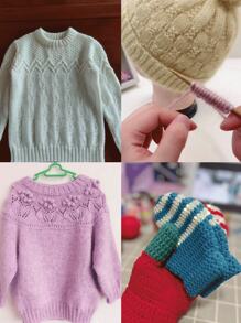 9pcs/Set, 2pcs/Pack - Bamboo Knitting Needle Set, Suitable For Beginners And Adults, 13.78 Inch Single Pointed Needles, 2-10mm Straight Knitting Needles, Wooden Needle Set, Great For Sweaters, Socks, Shawls, Scarves - Brown - View 4