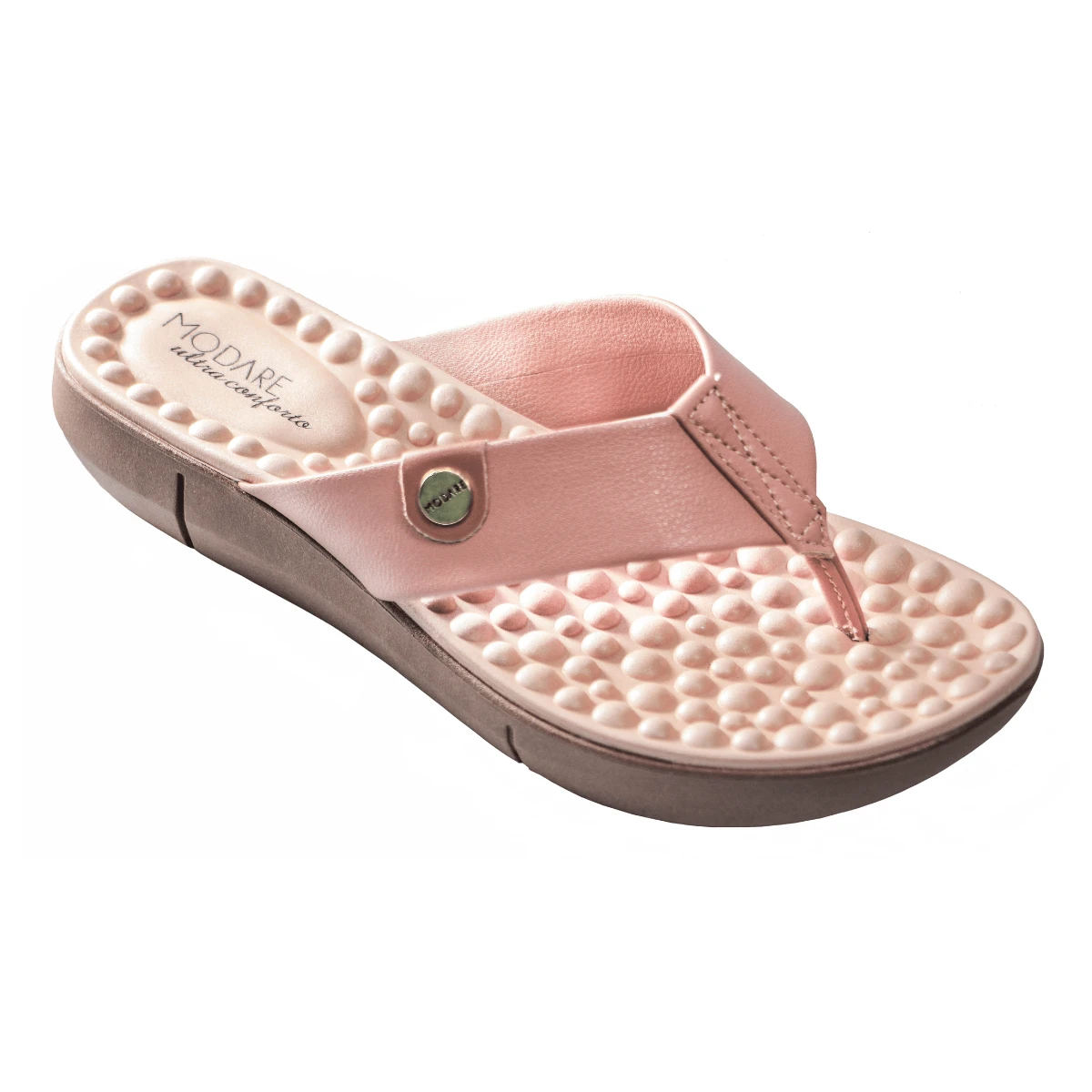 Modare Ultraconforto Women's Orthopedic Slippers With Massaging Insole For Fasciitis Spurs - Beige - View 1