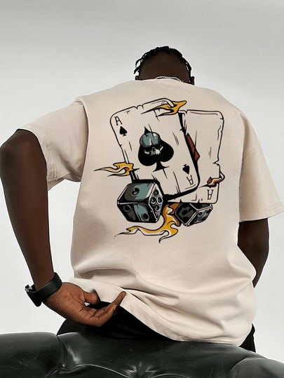 Men's Graphic Letter Print Short Sleeve T-Shirt, Comfortable Breathable, Fashionable And For Summer