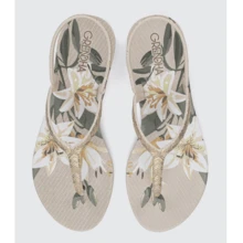 NEW GRENDHA FLAT SANDAL LOVE IN FLOWER COMFORTABLE ORIGINAL - White - View 2