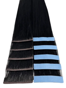 隐形接发带真人发无缝注射手工接发专业处女人发接发带渐变色 10 件（1#、2#、18P613#、60#） - S1 - 查看 4