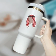 1 件耐用乙烯基国旗贴纸，适用于笔记本电脑、滑板、行李箱，带有爱国设计 - 彩色 - 查看 5