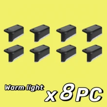 4/8/12/16pcs Solar Powered Garden Ground Lights, Deck Lights, Stair Lights For Outdoor Decoration Of Garden, Yard, Garage, Driveway, Fence - Black - View 20