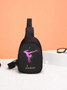 Ekskluzywna, spersonalizowana torba łączona. Czarny zestaw toreb sportowych zawiera dużą torebkę i małą torbę na ramię, ozdobioną kolorowymi wzorami jogi. Sportowy i modny, odpowiedni na różne okazje, takie jak fitness, podróże. Wielofunkcyjny, ozdobny, z literą, stylowy, nowoczesny, kolorowy, uroczy, uroczy, swobodny, spersonalizowany, unikatowy, spersonalizowany. Idealny prezent dla niego i idealny prezent dla niej.