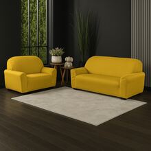 Sofa Covers - 黃色 - 查看 1