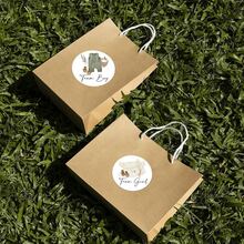 性别揭示纸质贴纸婴儿衣服贴花男孩或女孩自粘贴纸适用于婴儿洗澡卡派对用品 - 彩色 - 查看 3