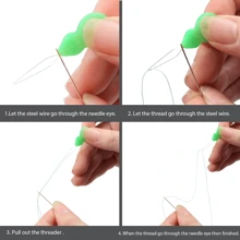 2/5/10pcs Plastic Needle Threaders, Needle Threader Hand Machine Sewing Tool For Sewing Crafting, Knitting Craft, Quilting, DIY Art, Color Random