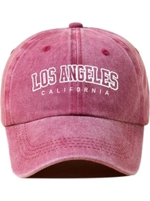 1 件字母洛杉矶加利福尼亚印花帽，男女通用，户外休闲时尚防晒可调节尺寸棒球帽，卡车司机帽，日常使用的太阳帽