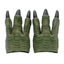 Dinosaur Gloves - 綠色 - 查看 1