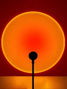 1 件 LED 日落氛围灯 - 营造温馨氛围，非常适合客厅装饰、卧室氛围照明、节日装饰、礼物、节日庆典、情侣约会、锚点背景图像 - USB夕陽燈 - 查看 13