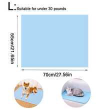 AIYYIPA 1 件宠物降温垫 - 夏季冰凉睡垫床，适用于猫狗，吸汗表面，舒适面料，防滑背面，L、XL 尺寸，清爽助眠 - 让您的宠物整个夏天都保持凉爽舒适