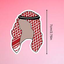 1 件耐用乙烯基国旗贴纸，适用于笔记本电脑、滑板、行李箱，带有爱国设计 - 彩色 - 查看 3