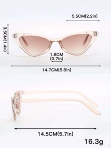 3pcs Cateye Glasses, High-End Stylish Design For Daily Wear And Travel - Multicolor - View 5