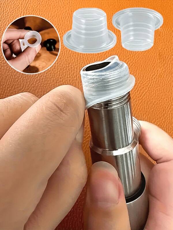 10/30/50 piezas Juntas de silicona universales para grifos - Anillos de sellado a prueba de fugas para grifos de cocina/baño, sin baterías requeridas, adecuadas para conectores estándar europeos y americanos, decoración de otoño para el hogar, accesorios de baño