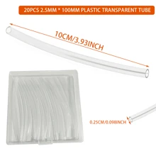 Heat Shrink Protective Tube, Transparent Protective Tube Adjustable Circular Protective Sleeve, Used To Shrink Oversized Opening Rings Or Protect Rings From Scratches, Extend Shoelaces And Ropes, Including 10/20 Plastic Transparent Tubes And 1 Plastic Storage Box