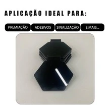 50 Acrylic Hexagonal Medals 2mm Plain Laser Engraving Sports Awards For Sublimation - 黑色 - 查看 5