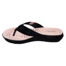 Modare Ultraconforto Women's Orthopedic Slippers With Massaging Insole For Fasciitis Spurs - Negro - Ver 3