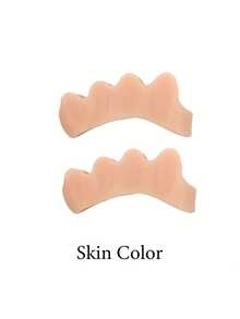 2 piezas Separador de dedos de silicona suave, reutilizable, para alineación y protección de los dedos de los pies, estiramiento de dedos sin alcohol - Multicolor - Ver 8