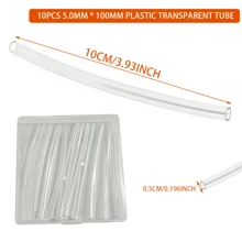 Heat Shrink Protective Tube, Transparent Protective Tube Adjustable Circular Protective Sleeve, Used To Shrink Oversized Opening Rings Or Protect Rings From Scratches, Extend Shoelaces And Ropes, Including 10/20 Plastic Transparent Tubes And 1 Plastic Storage Box
