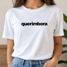 Women's T-Shirt Funny Phrases Shirt Basic Minimalist Blouse 100% Cotton - trắng - Xem 3