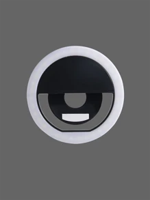 Luce selfie portatile per videoconferenze con molletta per fotocamera del telefono, luce LED molletta-on per videoconferenze, 3 modalità di illuminazione, ricaricabile, portatile, adatta per laptop/telefoni/tablet/chiamate Zoom/trucco
