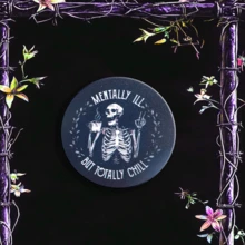 1/2个幽灵骷髅手机支架，可调节旋转ABS材质可扩展通用智能手机支架 - 独特骷髅设计，操作简便，安装牢固，兼容多种手机配件 - 彩色 - 查看 2