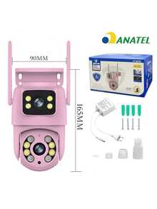 YOOSEE IP66 Wi-Fi Security Camera With Dual Lens And 360° View By Motion Detection. - 玫瑰 - 查看 2