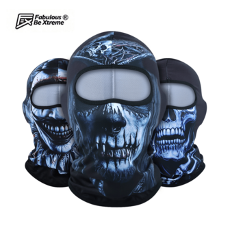 Fabulous Be Xtreme 4-Season Dustproof Sunscreen Cycling Balaclava Mask, Horror Clown Print, Quick-Dry Breathable Face Cover For Outdoor Sports