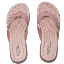 Modare Ultraconforto Women's Orthopedic Slippers With Massaging Insole For Fasciitis Spurs - Beige - View 4