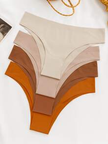 Kit 6 Seamless Panties For Women's Lingerie - Assorted Colors And Kits - 彩色 - 查看 1