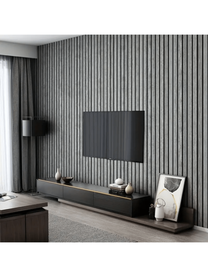 Roll Of Textured Vinyl 3d Wand Stickers Waterproof Self Adhesive Wallpaper.Natural Wood Texture, Durable, Easy To Clean Detachable, Directly Matches DIY Home ation, Ceilings, Partitions Curved view 2