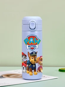 Paw Patrol 1Pc PAW Patrol Sports Insulated Stainless Steel Sports Water Bottle Cute Cartoon Characters Ryder Rubble Chase Skye Rocky Zuma 14oz (420ml) For Outdoor Activities Camping, Driving, Birthday Gift, Christmas Gift For Men And Women Fitness Lovers (The Color Of The Lid Button May Be Random)