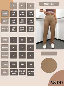 Women Pants - Marrón - Ver 7