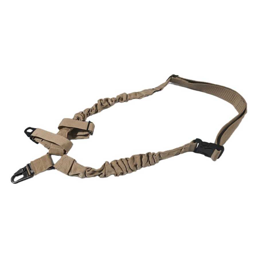 VDT TACTICAL GEAR Correa de Hombro Tactica, Correa Tipo Bungee, Correa de 2 Puntos Negro. - Caqui - Ver 1