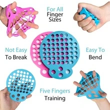 1pc Hand Exerciser Finger Stretcher Grip Strength Training Net, High Quality Silicone Material, Gym Equipment Tools, Hand Gripper Hand Exercise Net With Different Resistance Levels, Guitarist Professional Stretching Net - Multiple Colors - View 5