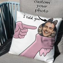 1 件个性化定制独家照片枕套 - 父亲节、感恩节、教师节柔软印花靠垫套单面印刷定制独特照片组合枕套 - 送给家人、朋友和爱人的理想礼物，柔软定制、独特、个性化的理想礼物，送给她、男朋友、女朋友、爸爸、妈妈 - 彩色 - 查看 4