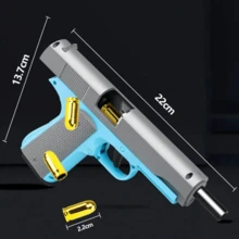 Pistola juguete Colt 1911 Fidget Antiestrés Zanahoria lanzador blaster ...