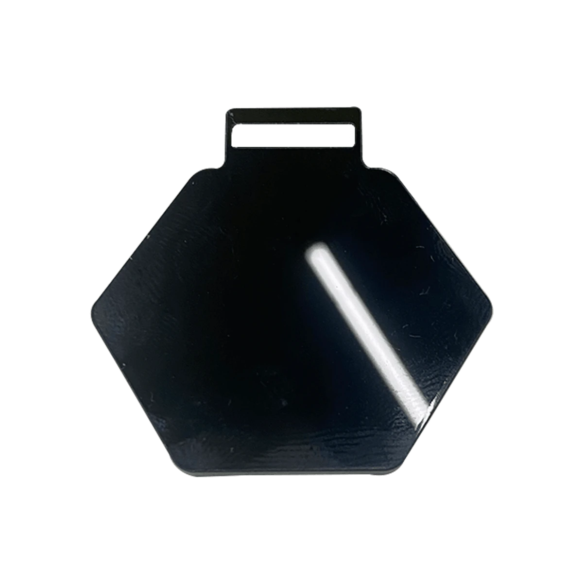 50 Acrylic Hexagonal Medals 2mm Plain Laser Engraving Sports Awards For Sublimation - 黑色 - 查看 1