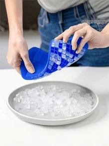 1 Small Square 160 Grid Silicone Ice Cube Tray, With Good Cold Resistance And Durability, Ice Mold, Pudding Mold, Suitable For Home, Bar, And Other Places, Easy To Use, .