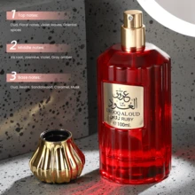 100ml - 3.38oz 高級阿拉伯香水，女用香水，男用香水，持久麝香調，融合木質香調，不含防腐劑，麝香香水，液體噴霧香水 - 持久香氛，適合休閒、運動、派對、約會、週年紀念和生日禮物 - 杜拜香水 - 查看 12