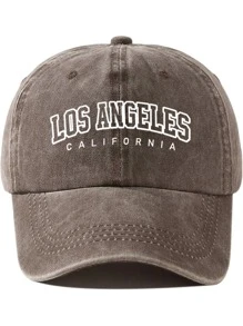 1 件字母洛杉矶加利福尼亚印花帽，男女通用，户外休闲时尚防晒可调节尺寸棒球帽，卡车司机帽，日常使用的太阳帽
