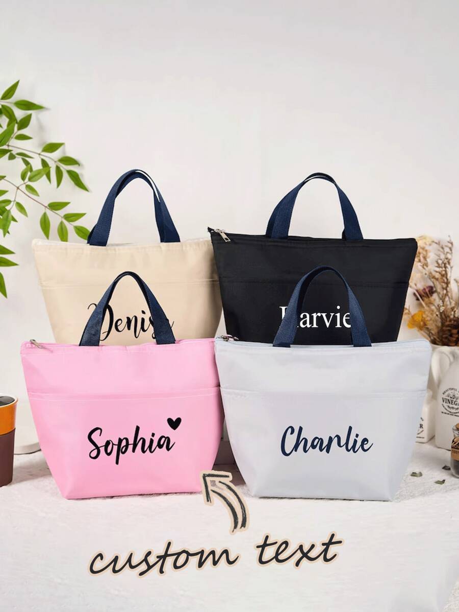 1pc Personalized Beer Cooler Bag, Men's Lunch Bag, Groomsman Gift, Insulated Cooler Bag, Customized Gift For Men, Groomsmen Wedding Party Favor, Outdoor Camping Essential, Unique Thoughtful Gift For Family And Friends