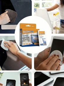 40/80pcs Individually Packaged Cleaning Wet Wipes, Lens Cleaning Wet Wipes, Anti-Fog Wet Wipes, Glasses Cleaning Wet Wipes. Suitable For Cleaning Portable LCD Screens Of Smartphones, Computers, LCD TVs, Glasses, Cameras, Tablets & Laptops, Quickly Removes Dust And Dirt - Essential Cleaning Tool For Home