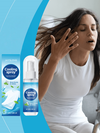 1 st, Ice Ice Cooling Spray 50 ml, Varm sommar anti-svettspray, Håller kroppen torr och bekväm hela tiden, Sommarkylande spray, Nya och gamla modeller skickas slumpmässigt